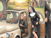 A priest offered a Nun a lift