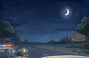 Two men are driving through Texas when they get pulled over by a state trooper.