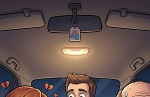 My husband and I were dressed…