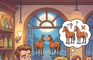 A Blonde Guy walks into a bar very down on himself.