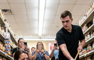 The Store Manager’s Mistake: He roughly kicked a “troublemaker” service dog as its veteran handler collapsed—unaware the loyal animal was actually fighting to save a life.