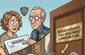 Mother is asked about her real occupation. Her response is one for the books