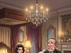 The wife of a wealthy businessman was home alone