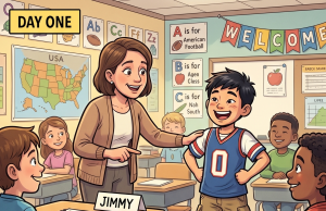 A Pakistani boy took admission in an American school…