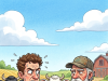 A reporter visited a small farm to interview an old farmer about his prize cows.