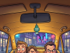 Late one night, three completely drunk men climbed into a taxi.