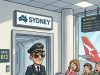 A woman was flying from Melbourne to Brisbane