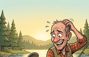 Little Johnny and his father went fishing one day.