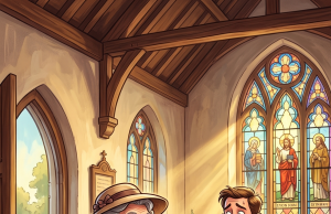 An elderly lady arrived at church one Sunday morning.