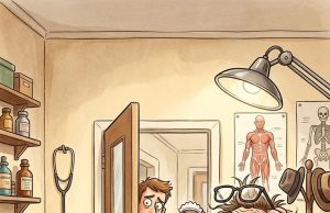 A man goes to his doctor in a state of complete distress.